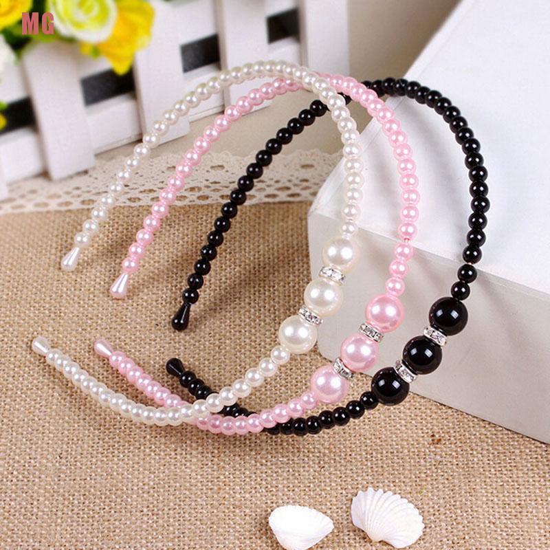 Băng Đô Đính Ngọc Trai Xinh Xắn Dành Cho Bé Gái