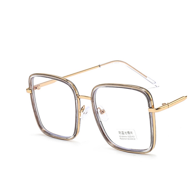 Mắt Kính Gọng Lớn Chống Ánh Sáng Xanh Thời Trang Dành Cho Nam Nữ