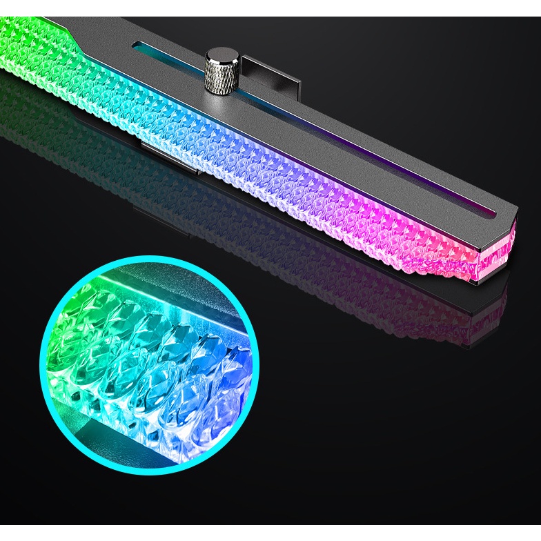 Giá Đỡ Chống Xệ Card VGA Coolmoon GT8 Led 5v ARGB 16 Triệu Màu Đồng Bộ Mainboard - Hàng Fullbox