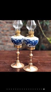 Đèn thờ dầu Bát Tràng chọn mẫu, đèn thờ gốm sứ chuẩn Bát tràng bọc đồng bên ngoài