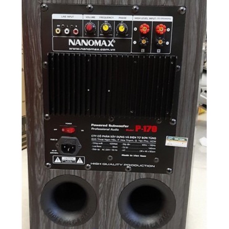 Loa Sub Nanomax P170 - Bass 30cm - Hàng Chính Hãng - Gia Khang Shop