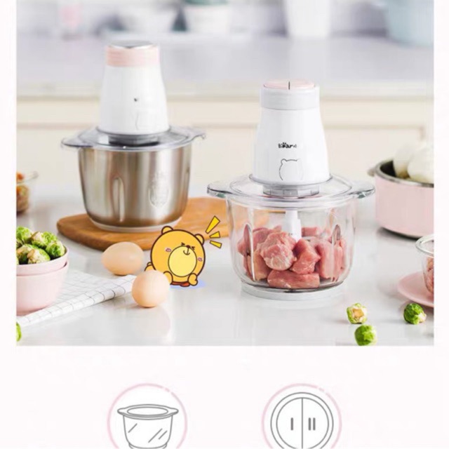 máy xay thịt bear cối inox ( Hàng Có Sẵn )