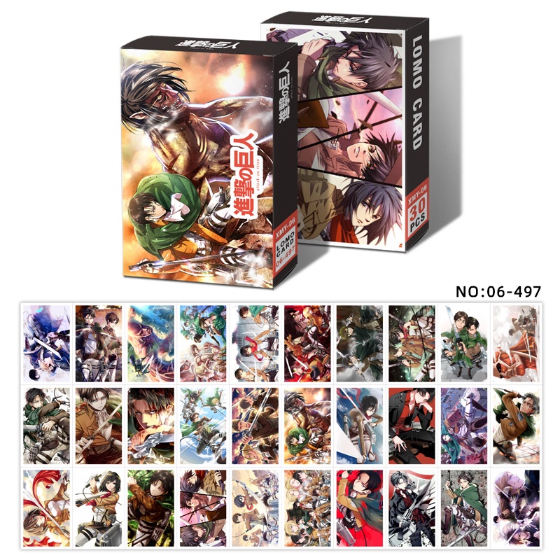 Haikyuu, Attack on Titan, FAIRY TAIL, NARUTO, ONE PIECE,My Hero AcademiaRe:Life in a different world Photocard Lomo Card