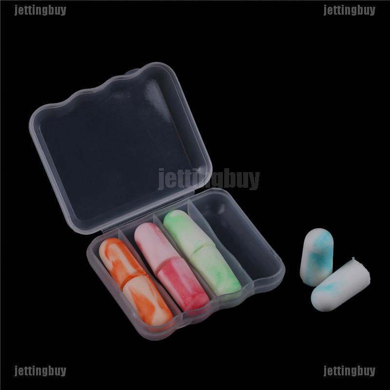 JETTING Bộ 4 cặp nút bịt tai bằng xốp mềm chống ồn khi ngủ tiện dụng