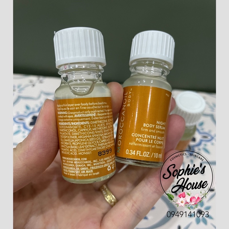 [10ml] Tinh chất dưỡng da Moroccanoil Night Body Serum