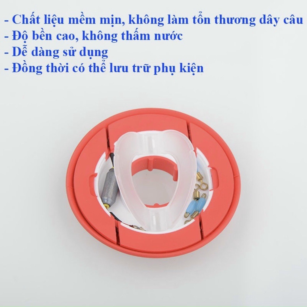 Trục SiLiCon bảo vệ dây trục câu đài tuyệt đối, gập 5.9cm - Cuốn trục câu cá