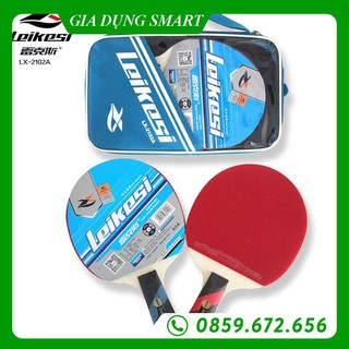 Bộ 2 vợt bóng bàn Leikesi LX-2102B cao cấp dùng trong thi đấu Tặng kèm 3 bóng bàn