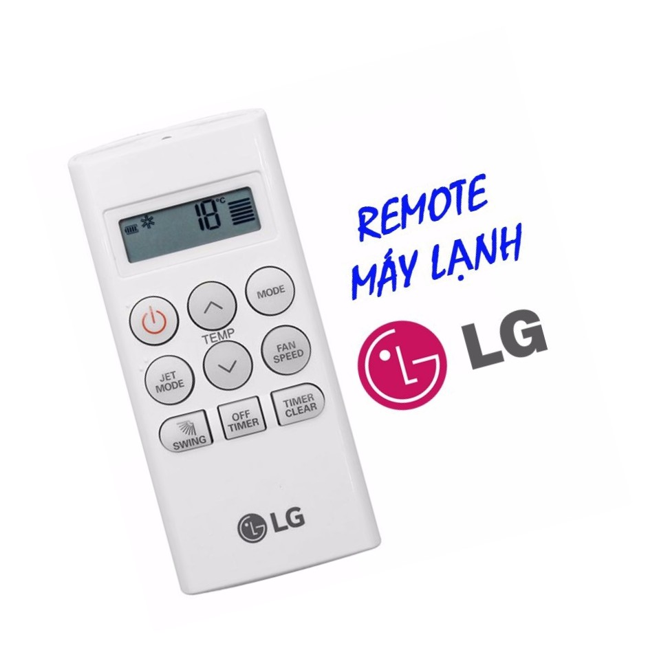 Điều Khiển Điều Hoà LG Vuông Ngắn - Remote may lanh Điều Hoà LG Vuông Ngắn ,BAO HANH DOI MOI VA TANGJ THEM1 DOI PIN