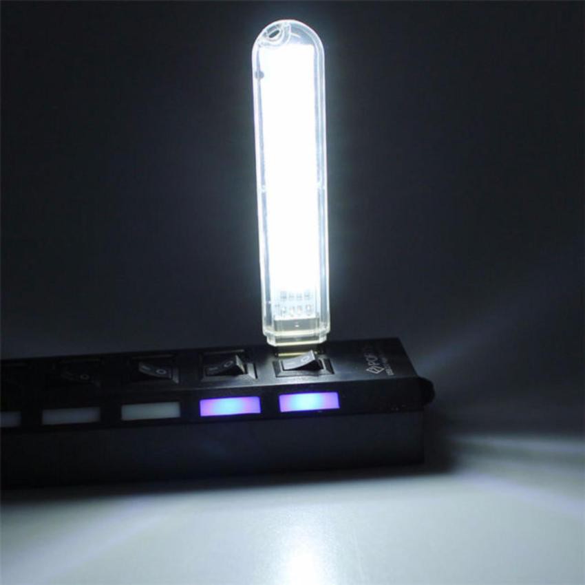 ĐÈN LED USB TRONG SUỐT 8 BÓNG SIÊU SÁNG