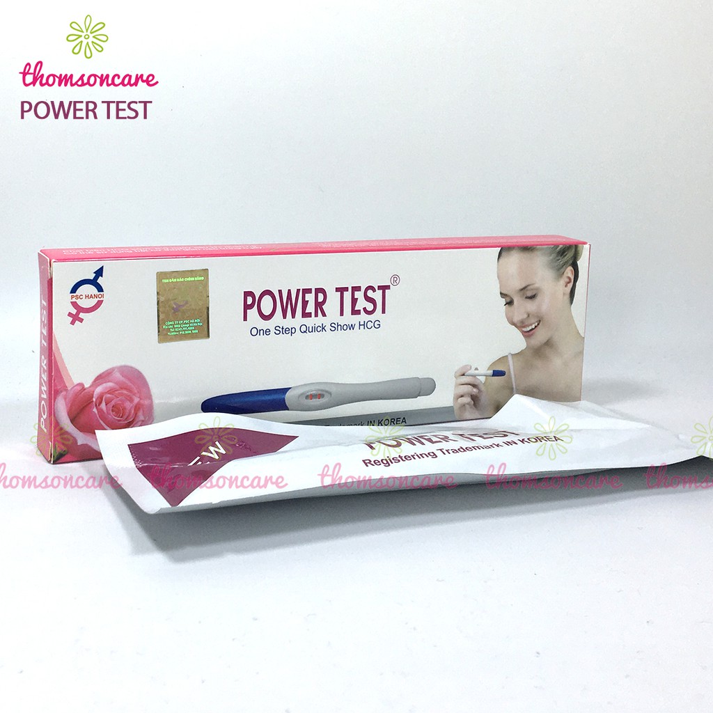 Bút thử thai Power Test điện tử - giao hàng kín đáo, che tên, test thai nhanh, chuẩn chính xác Hộp 1 bút