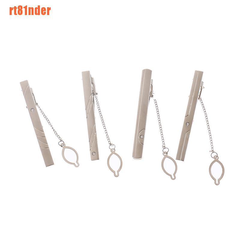 1 Kẹp Cà Vạt Bằng Thép Không Gỉ Màu Bạc Mới Cho Nam