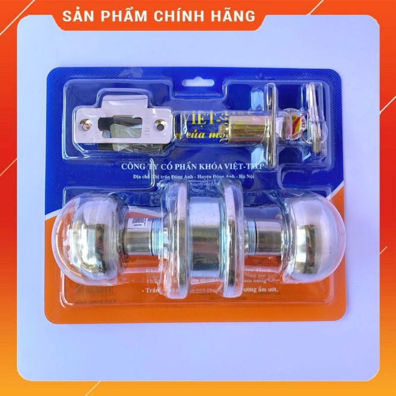 [CHÍNH HÃNG]Khoá tay nắm tròn (khoá đấm) Việt Tiệp 04206 đóng vỉ