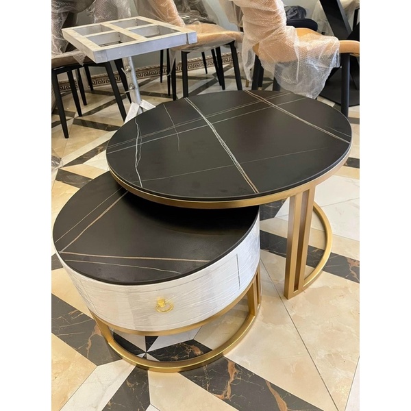 Bàn trà mặt đá ceramic nhập khẩu