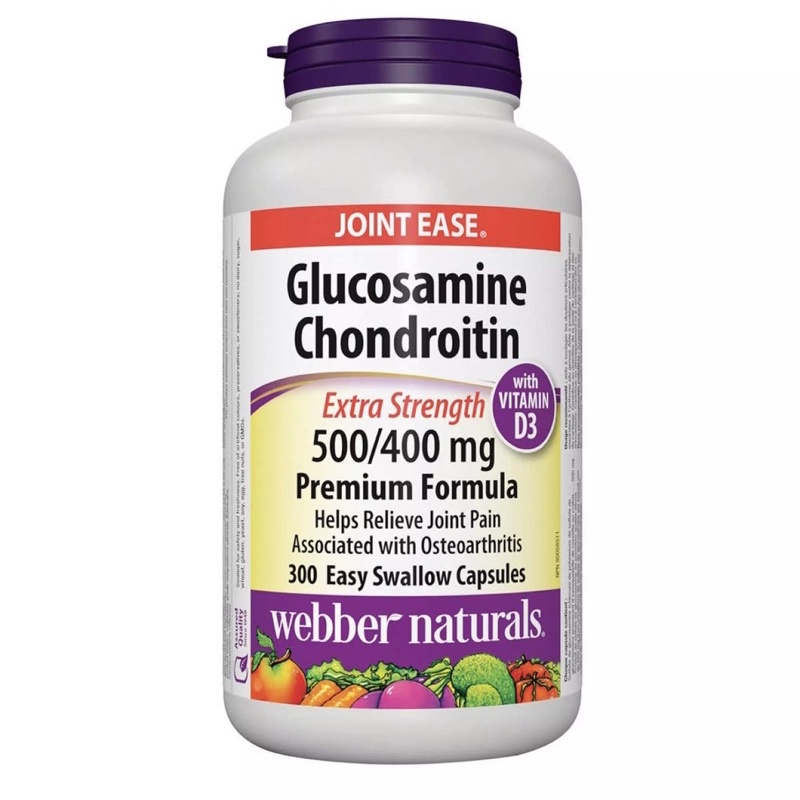 [Webber naturals] Viên uống bổ xương Glucosamine Chondroitine 500/400mg 300 viên