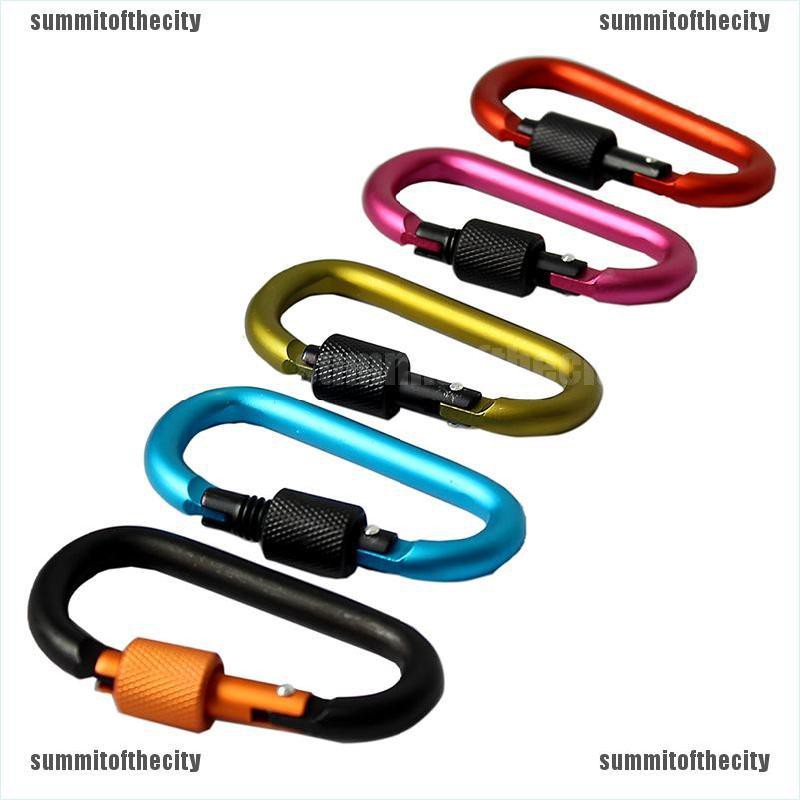 Set 5 Móc Khóa Leo Núi Hình Chữ D Bằng Hợp Kim Nhôm