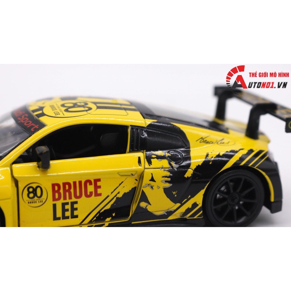 MÔ HÌNH XE AUDI R8 LMS BRUCE LEE 80TH 1:32 MAKEDA 7782