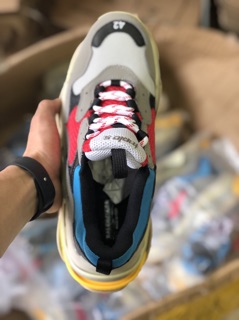 [Ảnh tự chụp] Giầy thể thao sneaker Trips xanh đỏ nam nữ