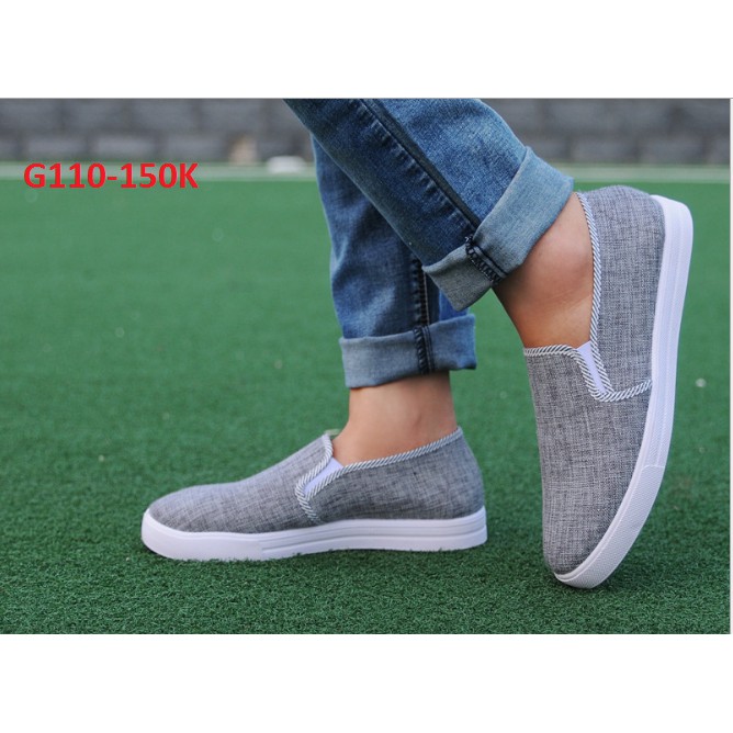 Giày lười vải nam