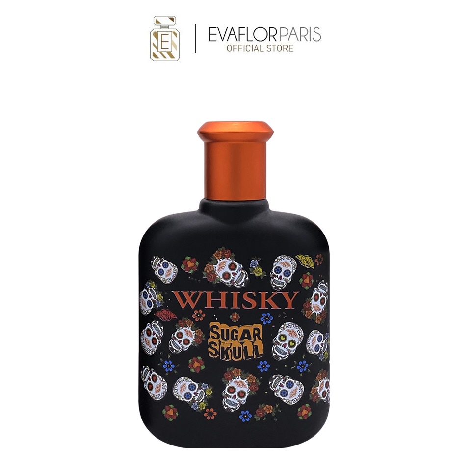 Nước hoa Evaflor Whisky Sugar Skull chính hãng Pháp hương thơm táo bạo và quyến rũ dành cho nam 100ml