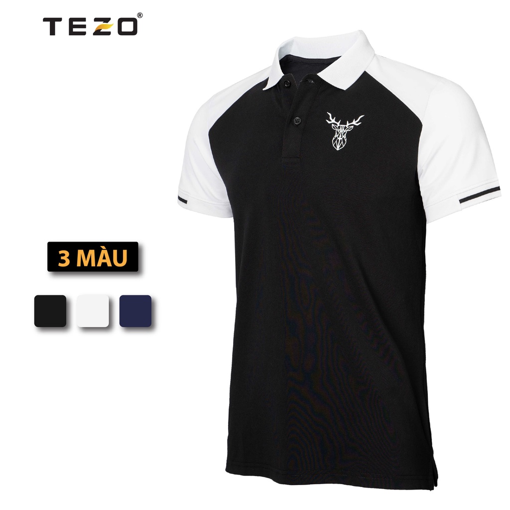 Áo polo nam Tezo, áo thun nam phối màu lịch sự trẻ trung năng động 2112APCT06