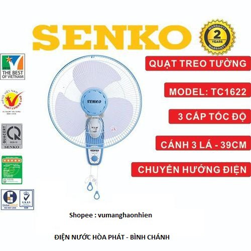 CÓ GIAO GRAP Quạt treo tường 2 dây SENKO TC1626 bảo hành 24 tháng