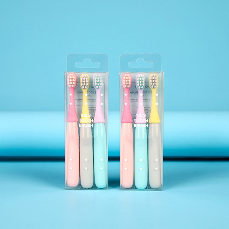 Set 3 Bàn Chải Đánh Răng Lông Mềm Cao Cấp Cho Bé