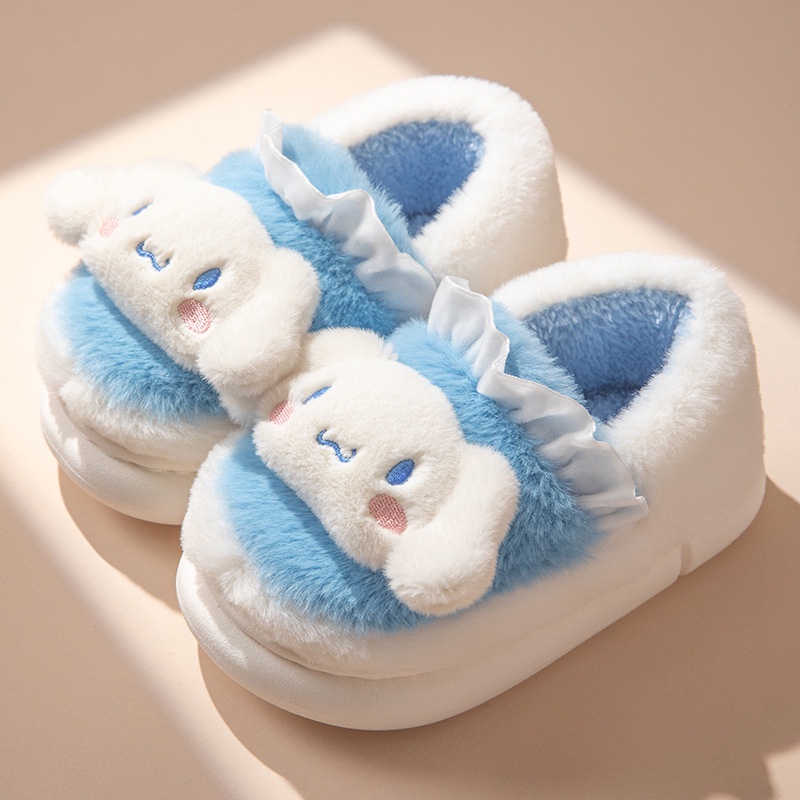 Dép Bông Đi Trong Nhà GP2 Sanrio Hình Cinnamoroll Melody Hello Kitty Đáng Yêu Cho Bé