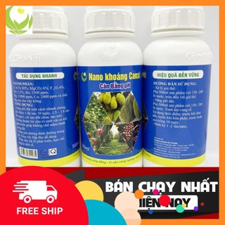 Nano khoáng canxi hlc 500ml nâng ph đất - tăng ph đất, hạ phèn, thay thế vôi, không gây chai đất, cân bằng ph