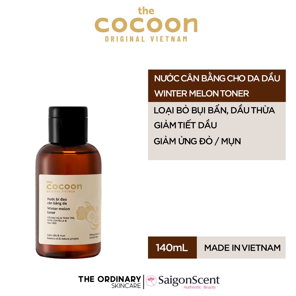 Nước cân bằng da bí đao Cocoon ( 140mL )