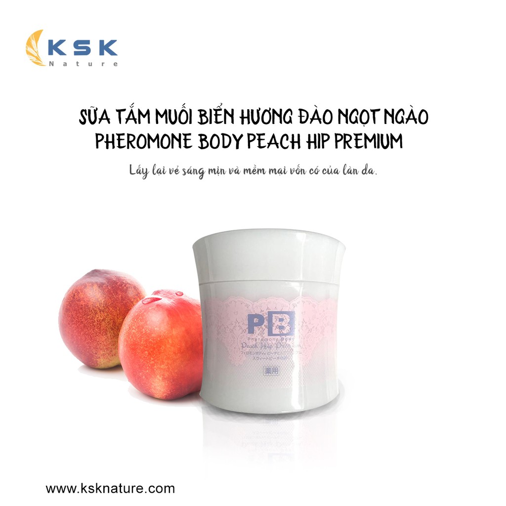 SỮA TẮM MUỐI BIỂN - PHEROMONE BODY PEACH HIP PREMIUM (500G)