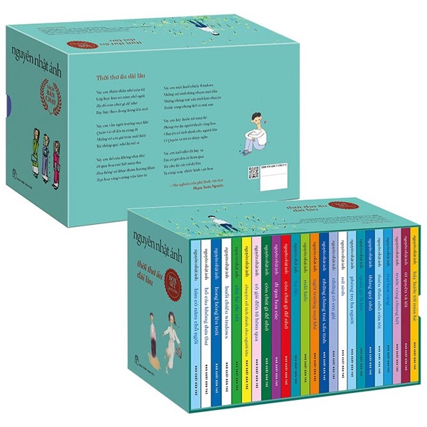 Sách - Thời Thơ Ấu Dài Lâu - Nguyễn Nhật Ánh - Boxset Xanh Ngọt Ngào (Bộ 24 Cuốn)