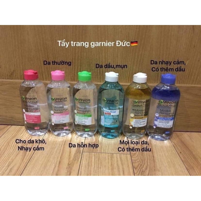 Nước Tẩy Trang Garnier Micellar Cleansing Water Pháp 400ml - Hoàng Thanh Cosmetics