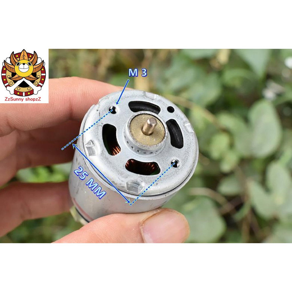 Motor 550 12V 18000 rpm trục ngắn 0.5 mm