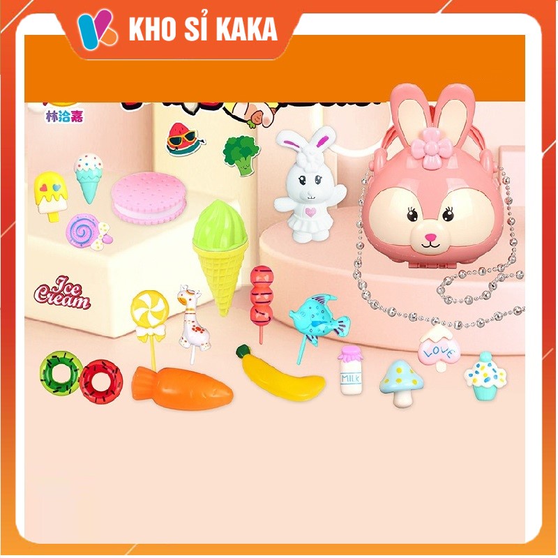 Bộ đồ chơi bếp kèm túi thỏ dễ thương cho bé