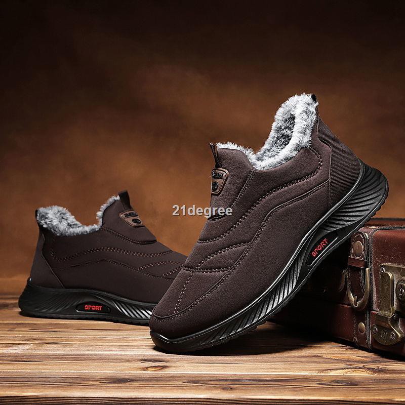 Hamper☃Giày Boots martin lót nhung giữ ấm thời trang mùa đông dành cho nam | BigBuy360 - bigbuy360.vn