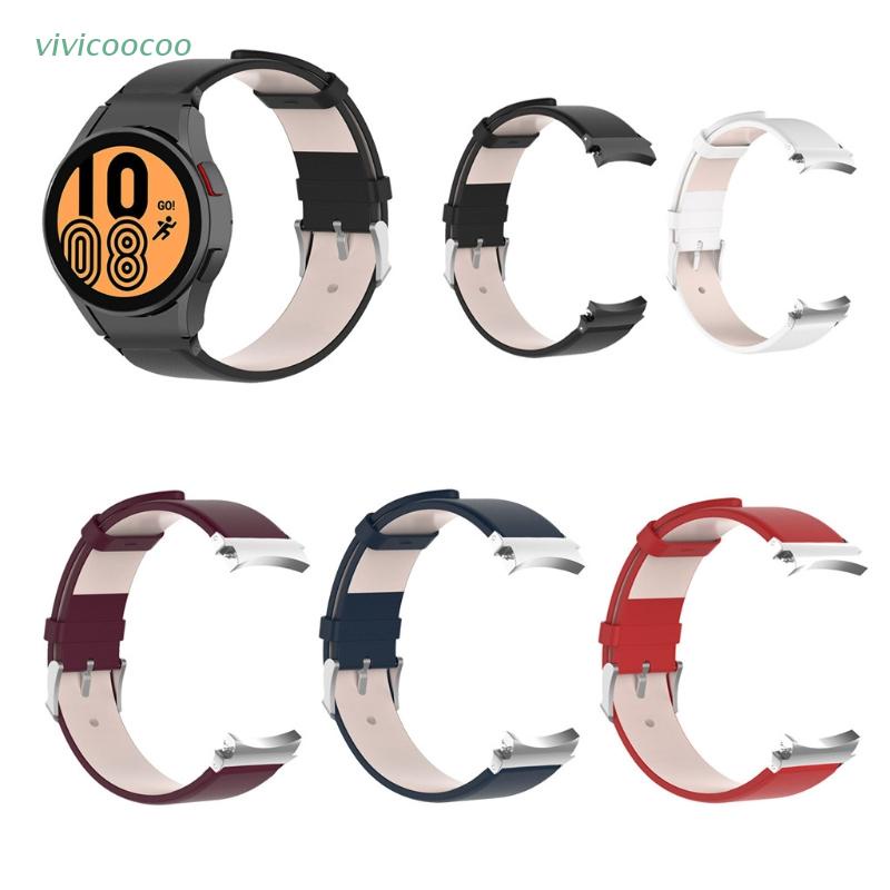 Dây đeo thay thế bằng da cho đồng hồ thông minh Samsung-Galaxy Watch 4/Watch4 Classic 42mm/40mm