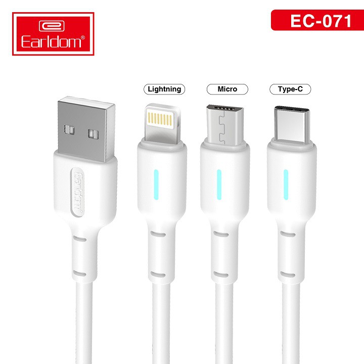 Cáp sạc Earldom 1m EC-071 (Sạc Nhanh 5A)