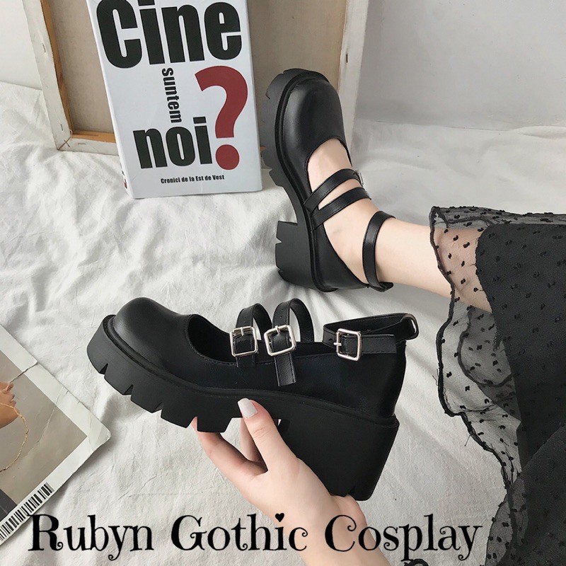 [Sẵn] 🔥 Giày Búp Bê Lolita Đế Cao Cosplay học sinh Nhật Bản | BigBuy360 - bigbuy360.vn