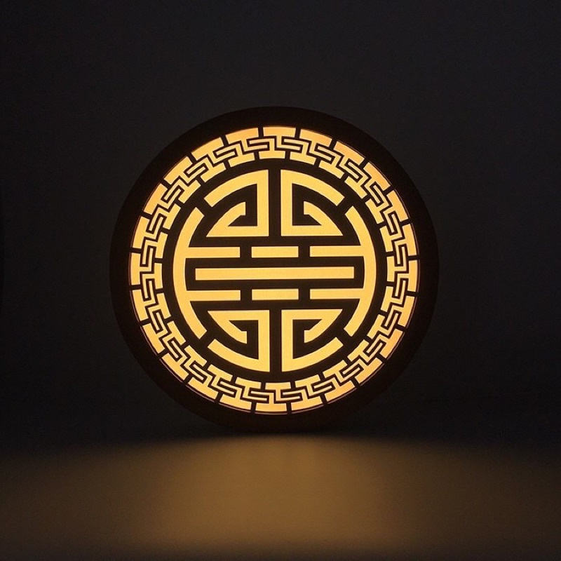 Hào quang thờ Phật treo tường - Hào quang đèn thờ cúng - Tranh đèn trang trí phòng thờ, phòng khách, tượng Phật