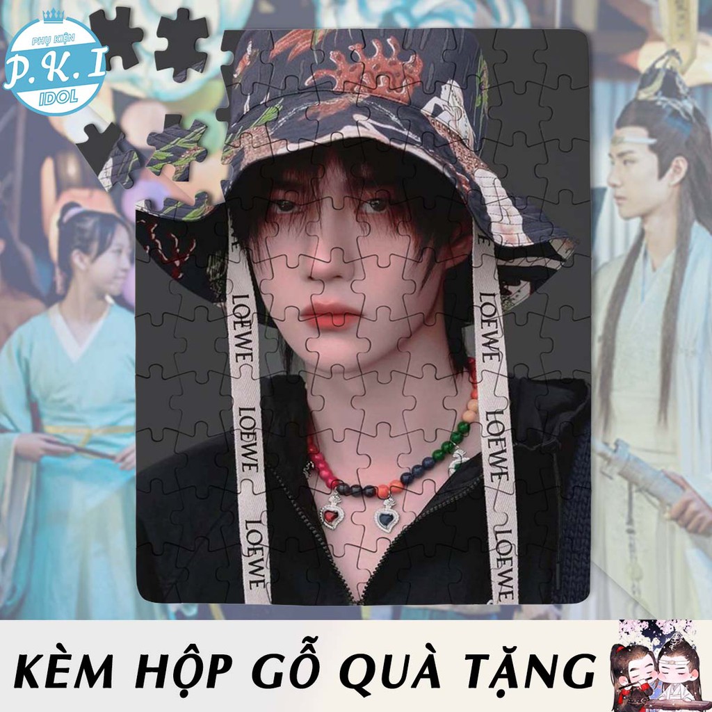 Tranh Ghép Gỗ Xếp Hình Bác Quân - Puzzle In Hình Tiêu Chiến Vương Nhất Bác - QUÀ TẶNG CPOP