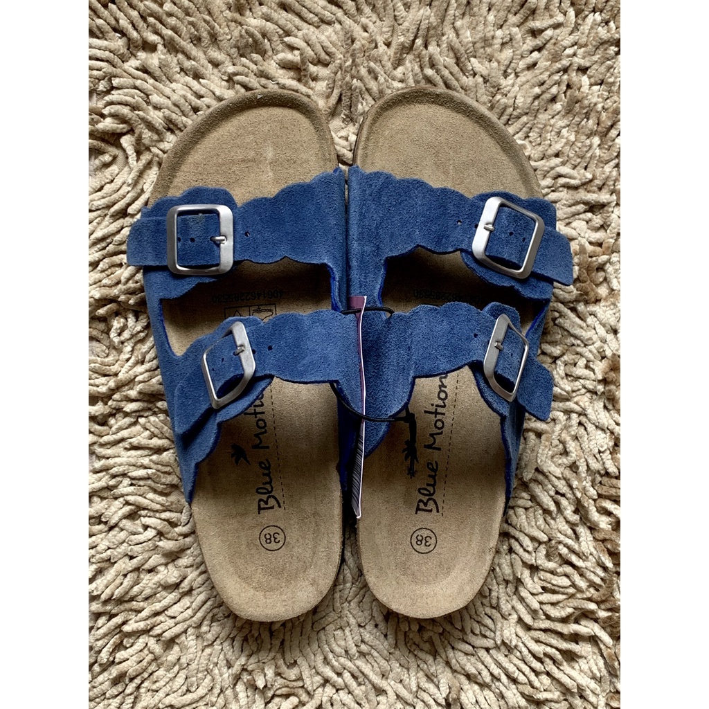 Dép đế trấu cao cấp WALKX COMFORT/ BLUE MOTION - chính hãng 100% Đức quai da -  Giảm đâu chân và mồ hôi.