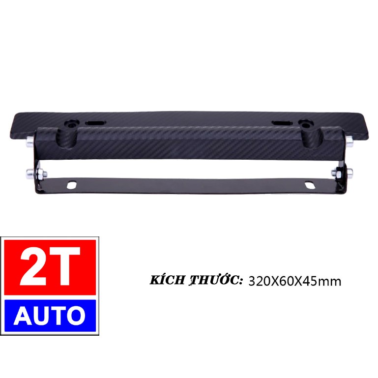 Khung biển sổ, giá treo biển số vân CARBON kim loại siêu sang trọng và mạnh mẽ cho ô tô xe hơi:   SKU:612