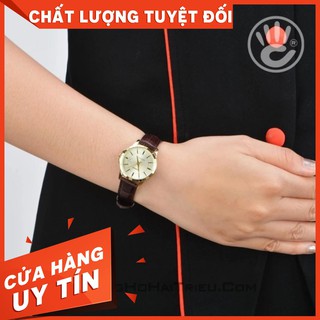Hot đồng hồ nữ dây da casio chính hãng anh khuê ltp-v004gl-9audf chính hãng 100%