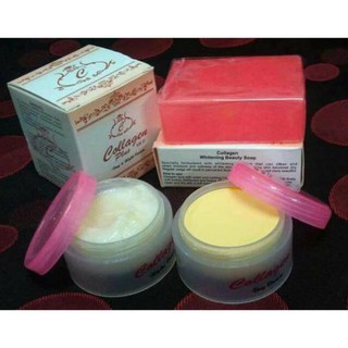 Combo serum và Bộ kem colagen Plus Vit e ---a