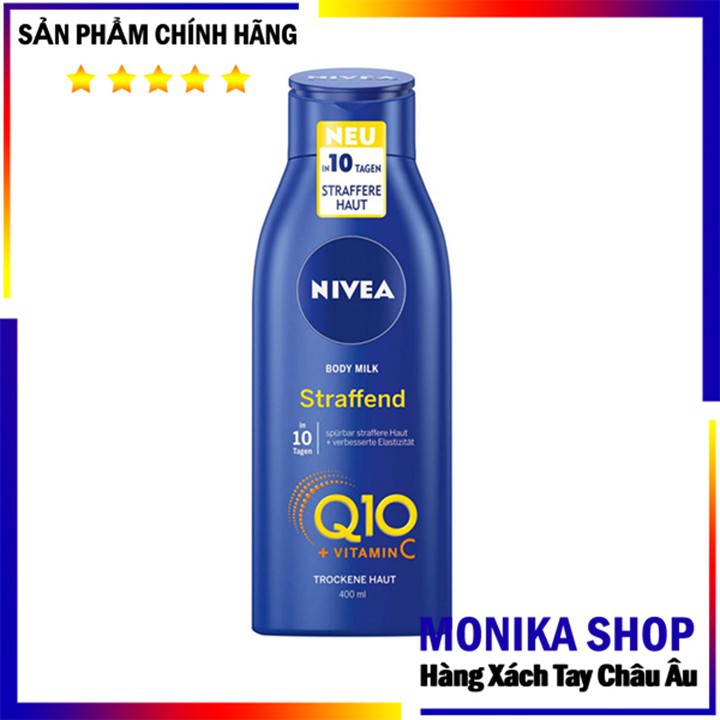 Kem dưỡng thể Nivea Q10 xanh (ban đêm) 400ml (Đức)