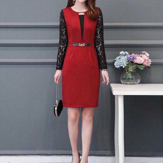 ĐẦM BODY TAY REN CAO CẤP MSP-D255538 (HÀNG NHẬP)