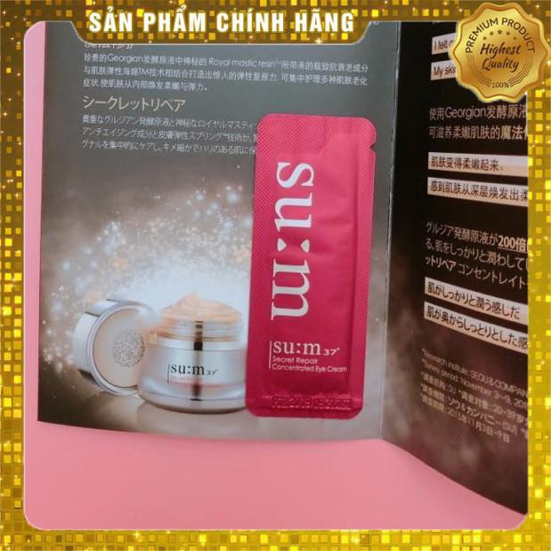 [1ml] Gói Kem mắt sample loại bỏ thâm, chống nhăn, trẻ hóa làn da vùng mắt su:m37 Fleur eye cream 1ml