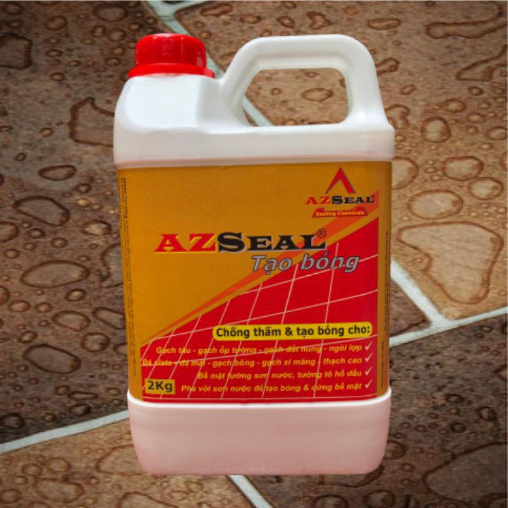 AZSeal Tạo Bóng - bình 2kg - Keo tạo bóng chống thấm đá tự nhiên, chất tạo bóng chống thấm đá