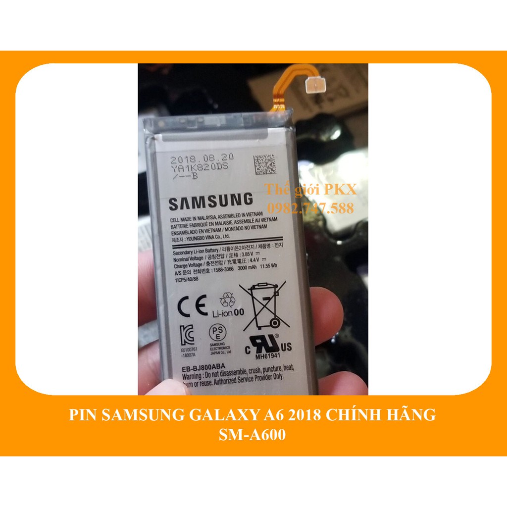 Pin Samsung A6 2018 chính hãng A600 | Samsung J8 2018 J800 | Phát hiện hàng giả đền 20 lần giá trị sản phẩm