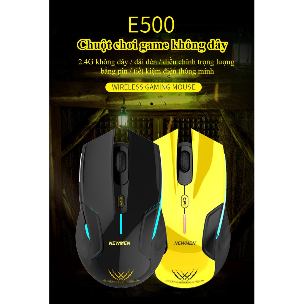 Chuột Không Dây Gaming NEWMEN E500 - Hàng Chính Hãng